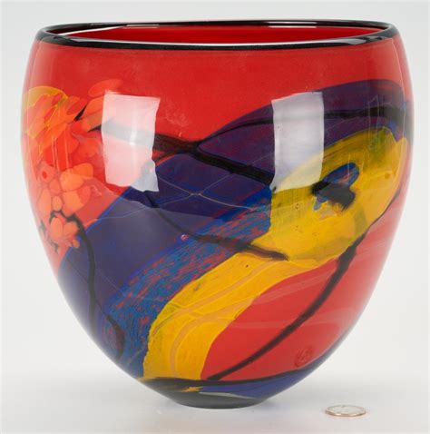 At Auction Ioan Nemtoi Ioan Nemtoi Signed Art Glass Vase