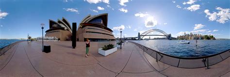 Sydney Opera House And Sydney Harbour Bridge With Water Taxi 360
