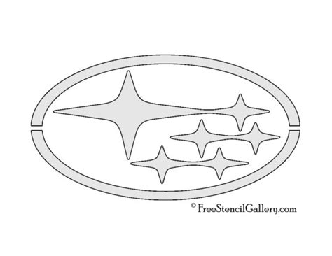 Subaru Logo Stencil | Free Stencil Gallery