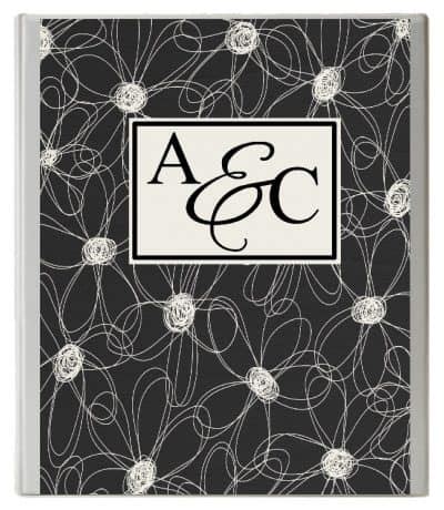 monogram binder cover customize  instant