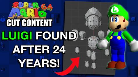 Deleted Luigi Found And Restored In Super Mario 64 L Is Real Mario