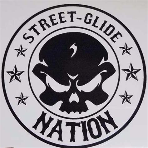 Bystaff paul yaffe's bagger nation october 21, 2016. Street Glide Nation Round Stickers | Street glide, White ...