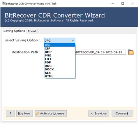 CDR Converter with Free Trial version to Export CorelDRAW file to