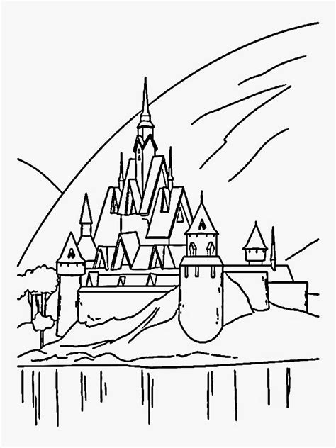 Disegno Castello Di Frozen Da Colorare