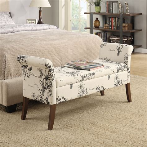 Bedroom storage benches for foot of bed. Alcott Hill Eldon Two Seat Storage Bedroom Bench & Reviews ...