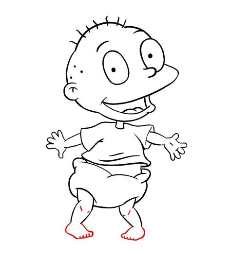 How To Draw Chuckie From Rugrats Learn How To Draw Chuckie Finster From