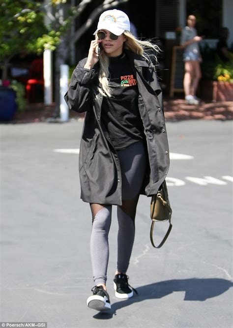 Sofia Richie Opts For Sports Chic And Displays Her Toned Legs In