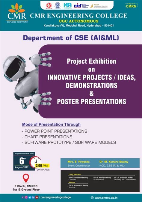 Project Expo Organised By Department Of CSE AI ML CMR Engineering