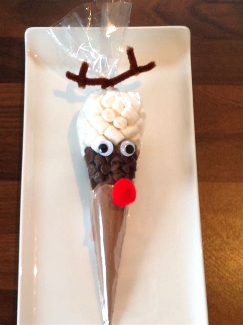 Rudolph Hot Chocolate Cone Navidad