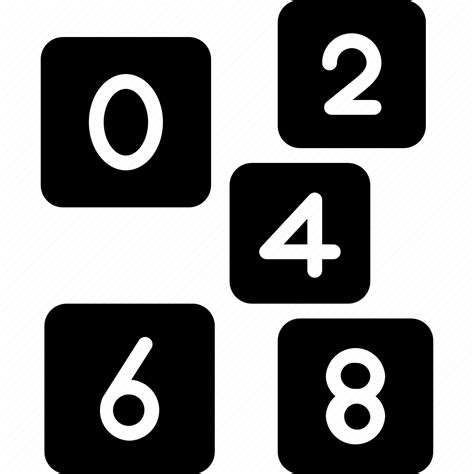Calculated Count Digit Even Mathematical Number Numerical Icon