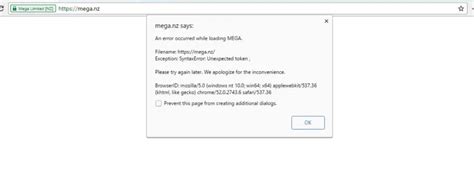 Fix Can T Access Mega Nz An Error Occurred While Loading Mega