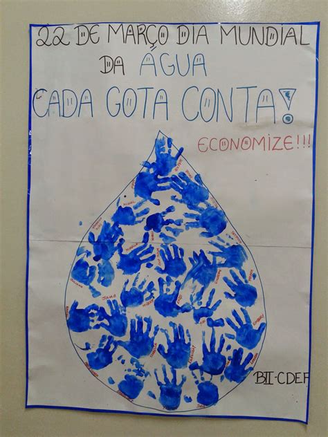 Cartaz Dia Da Agua Maternal