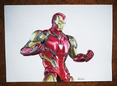 I Made An Iron Man Drawing With Color Pencils Rmarvelstudios