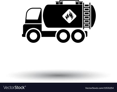 Fuel Tank Truck Icon Royalty Free Vector Image