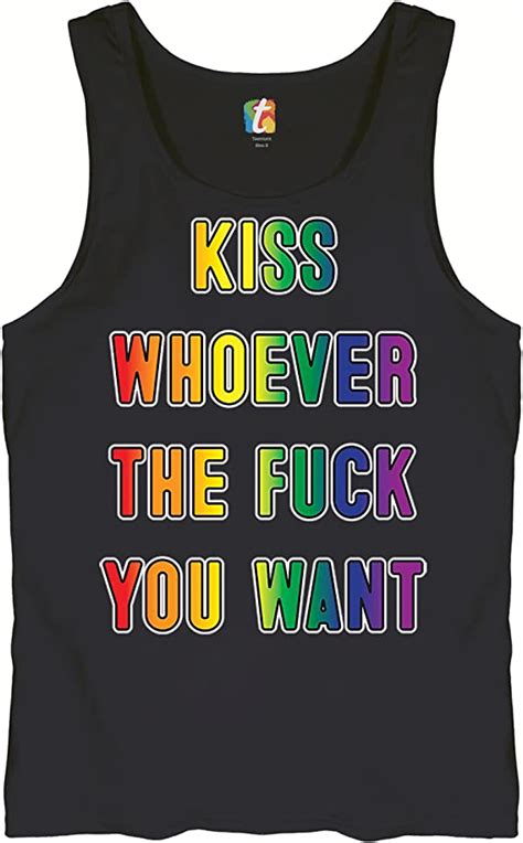 Kiss Whoever The Fk You Want Tank Top Lgbt Gay Pride