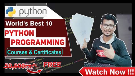 10 Free Python Courses With Certificate Python Free Certification