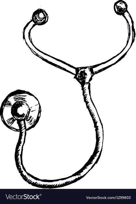 How To Draw A Simple Stethoscope