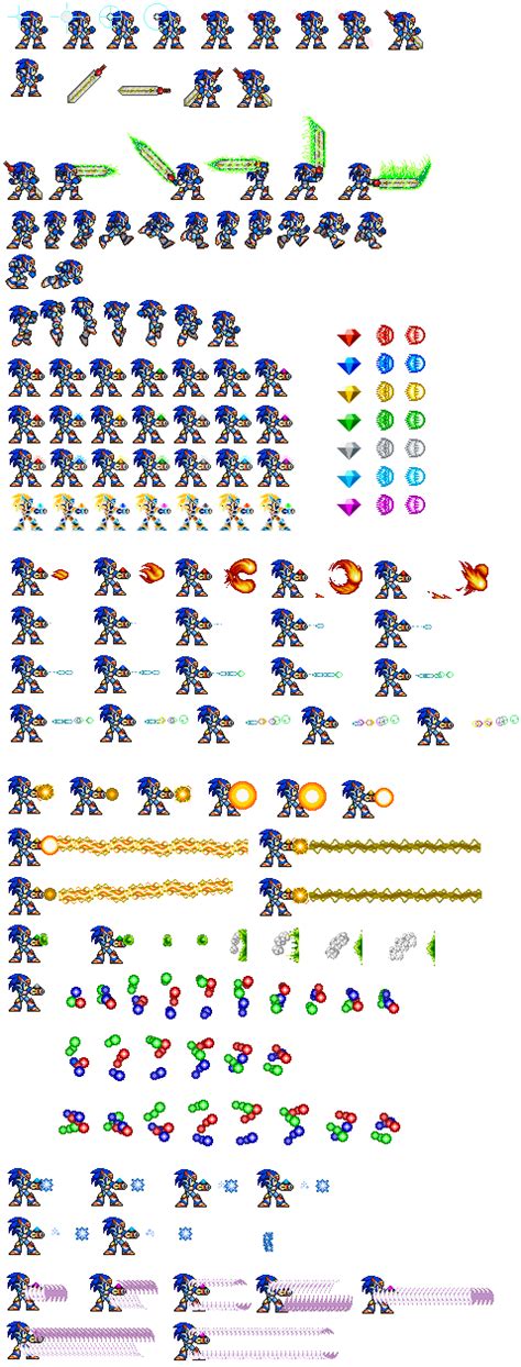 Sonic X Sprite Sheet By Morpholomewy On Deviantart