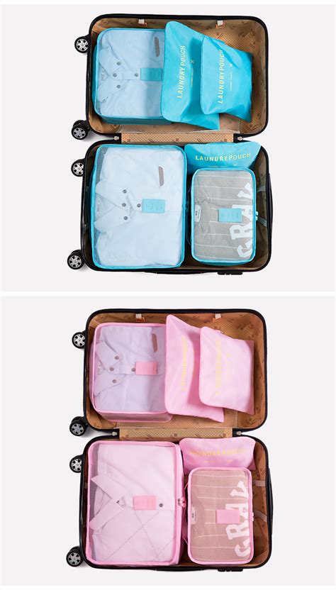 Best Travel Packing Cubes For Luggage 6pcs Fashion Travel Accessories