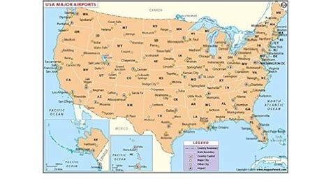 Map Of Usa International Airports Topographic Map Of Usa With States