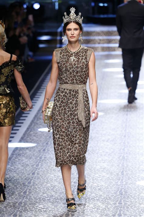 Bianca Balti Dolce Gabbana Show Runway On Milan Fashion Week
