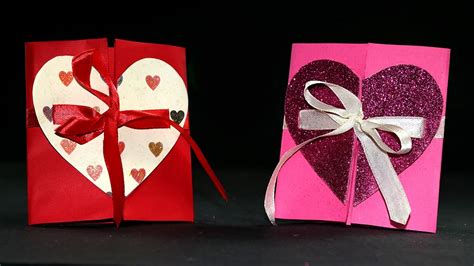Diy Valentine Cards Handmade Valentine Heart Card Tutorial Crafting