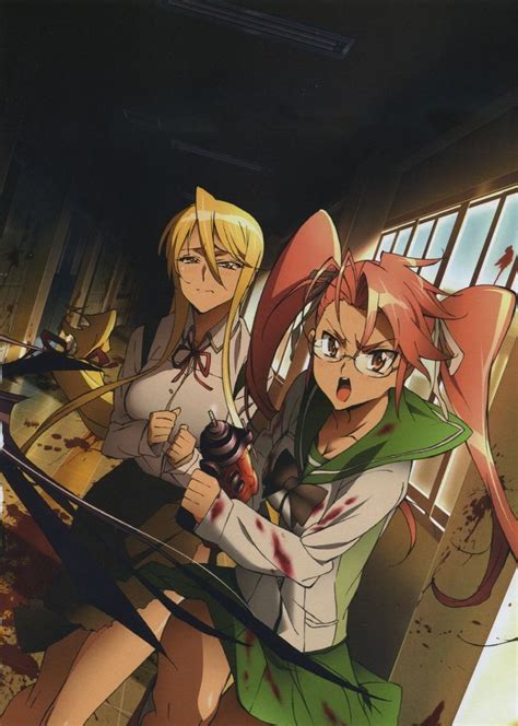 Marikawa Shizuka Takagi Sayahighschool Of The Dead 学園黙示録 Anime Anime Shows Anime Artwork