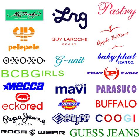 Unused clothing brand names and logos. Logos Gallery Picture: Clothing Logos