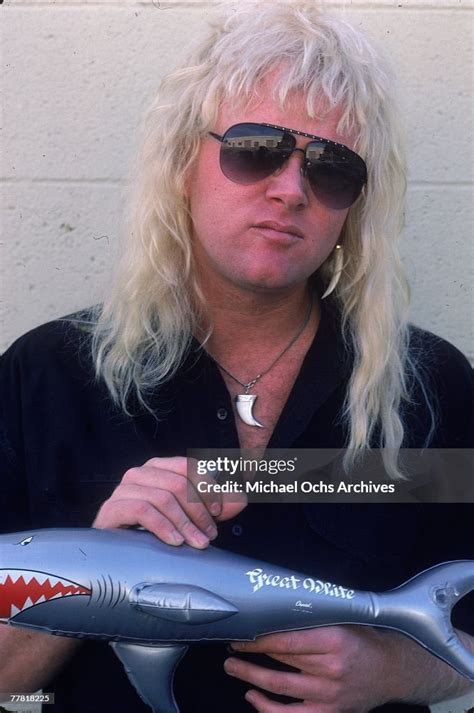 Guitarist Mark Kendall Of The Hard Rock Group Great White Poses For