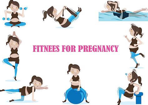 Pregnant With Girl Belly Cartoons Illustrations Royalty Free Vector