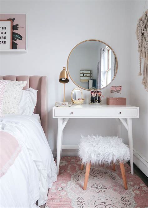 Minimal & trendy room decor ideas 2018. Styling A Vanity In A Small Space | Small bedroom vanity ...