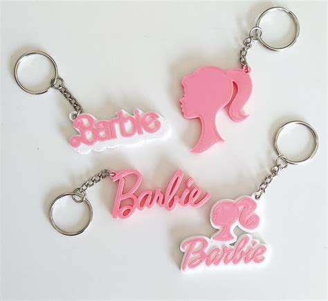 Stl File Barbie Logo Keychain Pack・3d Printable Model To Download・cults
