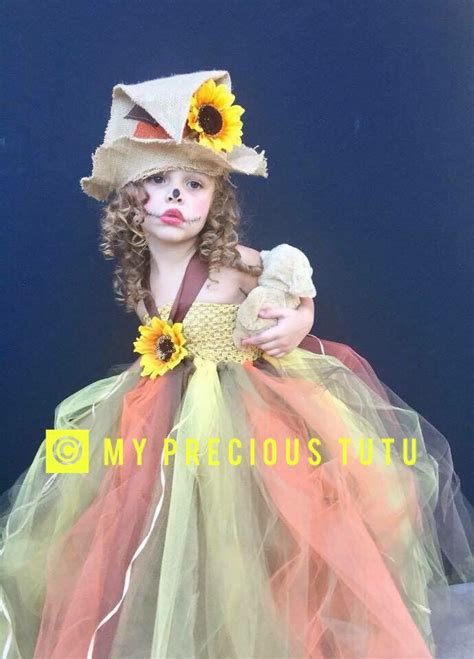 Scarecrow Tutu Dress With Hat Or Headband Included Etsy Scarecrow