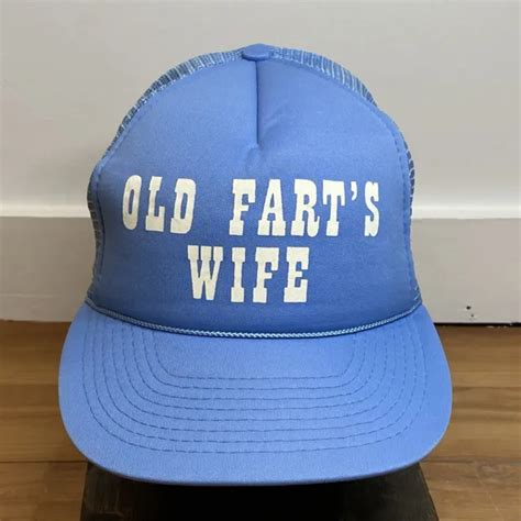 Vintage 80s Old Farts Wife Snapback Hat Mesh Trucker Cap 1600 Picclick
