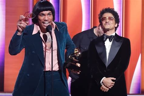 Bruno Mars Lights Cigarette On Grammys Stage After Winning 4th Award