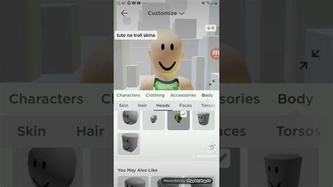 Tutoliar Na Troll Skina W Roblox Youtube