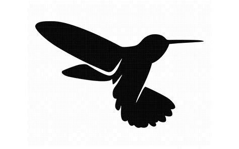 Hummingbird Svg Dxf Png Eps Cricut Silhouette Cut File Clipart