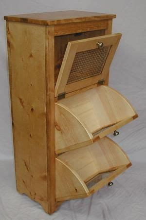 Grains potato and onion bin woodworking plans. bin for potatoes and onions | Rustic storage, Diy ...