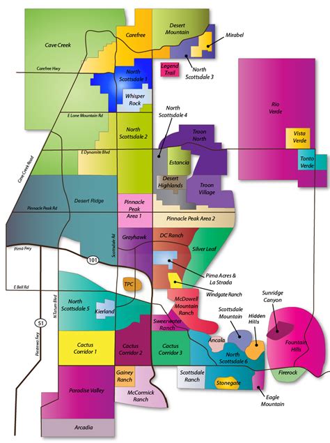 North Scottsdale Real Estate Map Of North Scottsdale Arizona