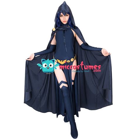 Raven Cosplay Costume Dress Hooded Cloak Halloween For Woman On Alibaba Group
