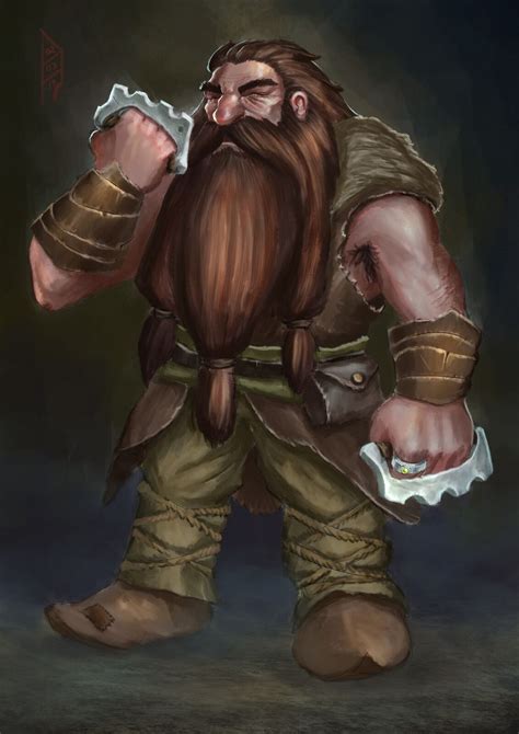 Dwarf Monkbarbarian Dnd Daniel Denova Fantasy Dwarf Barbarian