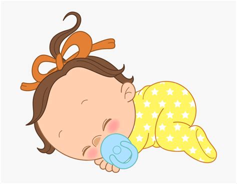Sleeping Clipart Baby Sleeping Baby Girl Clipart Hd Png Download