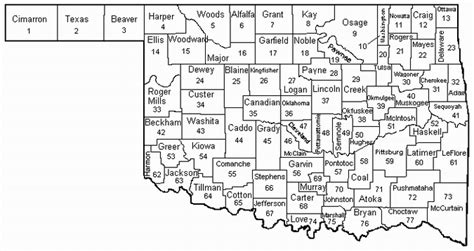 Ok Counties Map