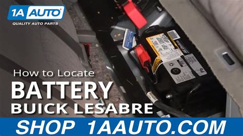 Professional™ battery ground strap by acdelco®. How To Locate & Disconnect Battery 00-05 Buick Lesabre ...