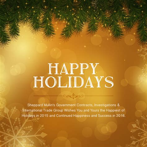 Happy Holidays Government Contracts And Investigations Blog