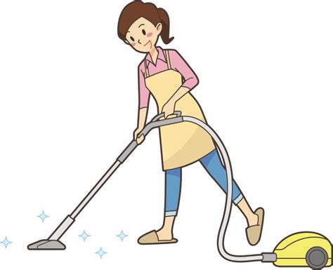 Woman Vacuuming Openclipart