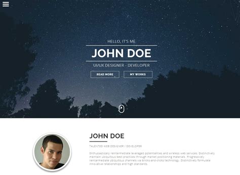 Easily start your personal website with the templates, including cv, blog, portfolio a portfolio website is one of the common websites for showing designer's work. 35+ Bootstrap HTML Personal Website Templates For Creative ...