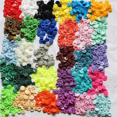 100 Sets Clothing Accessories Buttons Kam T5 Baby Snap Plastic Snaps