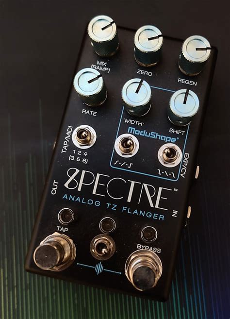 Chase Bliss Audio Spectre Flanger Blue Knobs Reverb