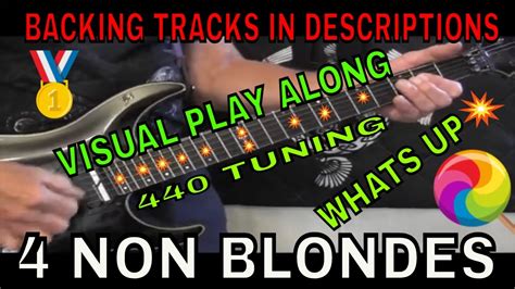 4 Non Blondes Visual Play Along To Backing Track With Vocal S Standard